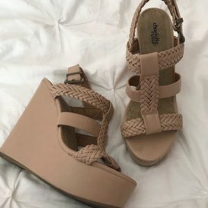 Nude wedges size 7.5